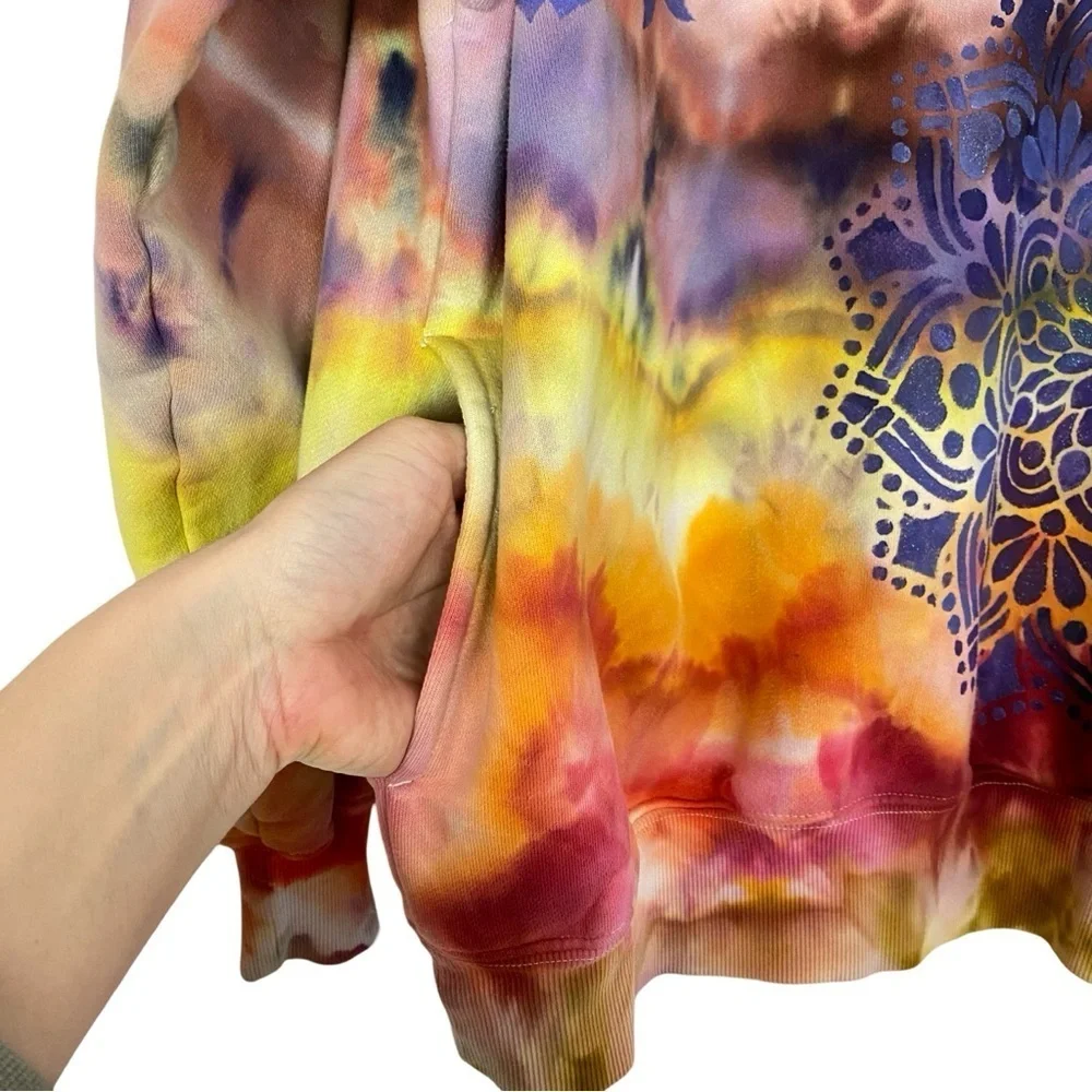 Aritzia TNA Sweatfleece Women Size Small Cozy Fleece Mega Fit 1/4 Zip Sweatshirt - Picture 8 of 12